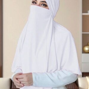 Elegant White Niqab